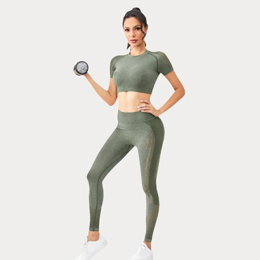 ENSEMBLE T-SHIRT À MANCHES COURTES ET PANTALON LONG - BASIC