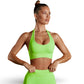 LIME DOUBLE BAND SPORTS TANK TOP - FLUORESCENT