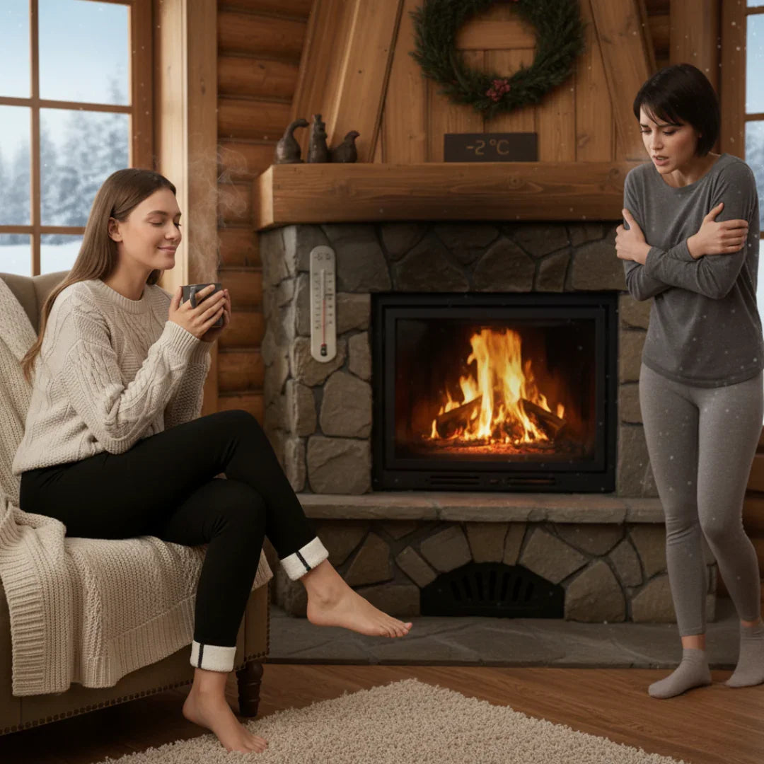 LEGGINGS THERMIQUES DOUBLÉS BICOLORES - HIVER