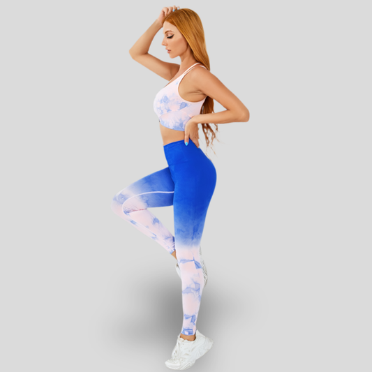 GRADIENT LEGGINGS AND TOP SET - CLOUD