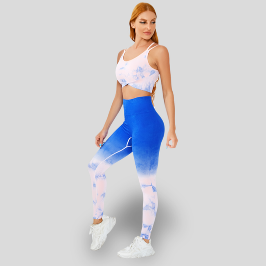 GRADIENT LEGGINGS AND TOP SET - CLOUD