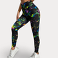 FLUORESCENT MULTICOLORED LEGGINGS - BRIGHT GRAPHIC