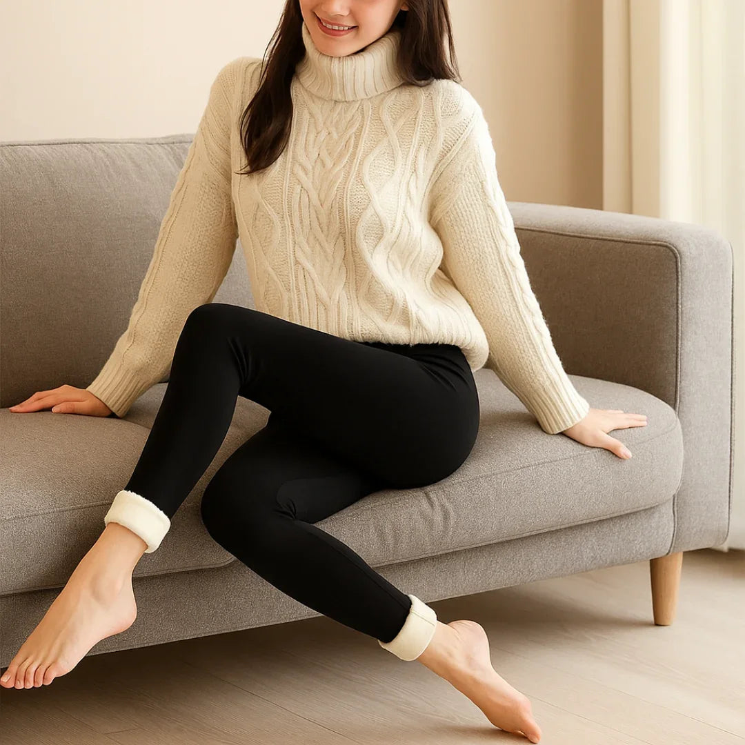 LEGGINGS THERMIQUES DOUBLÉS BICOLORES - HIVER