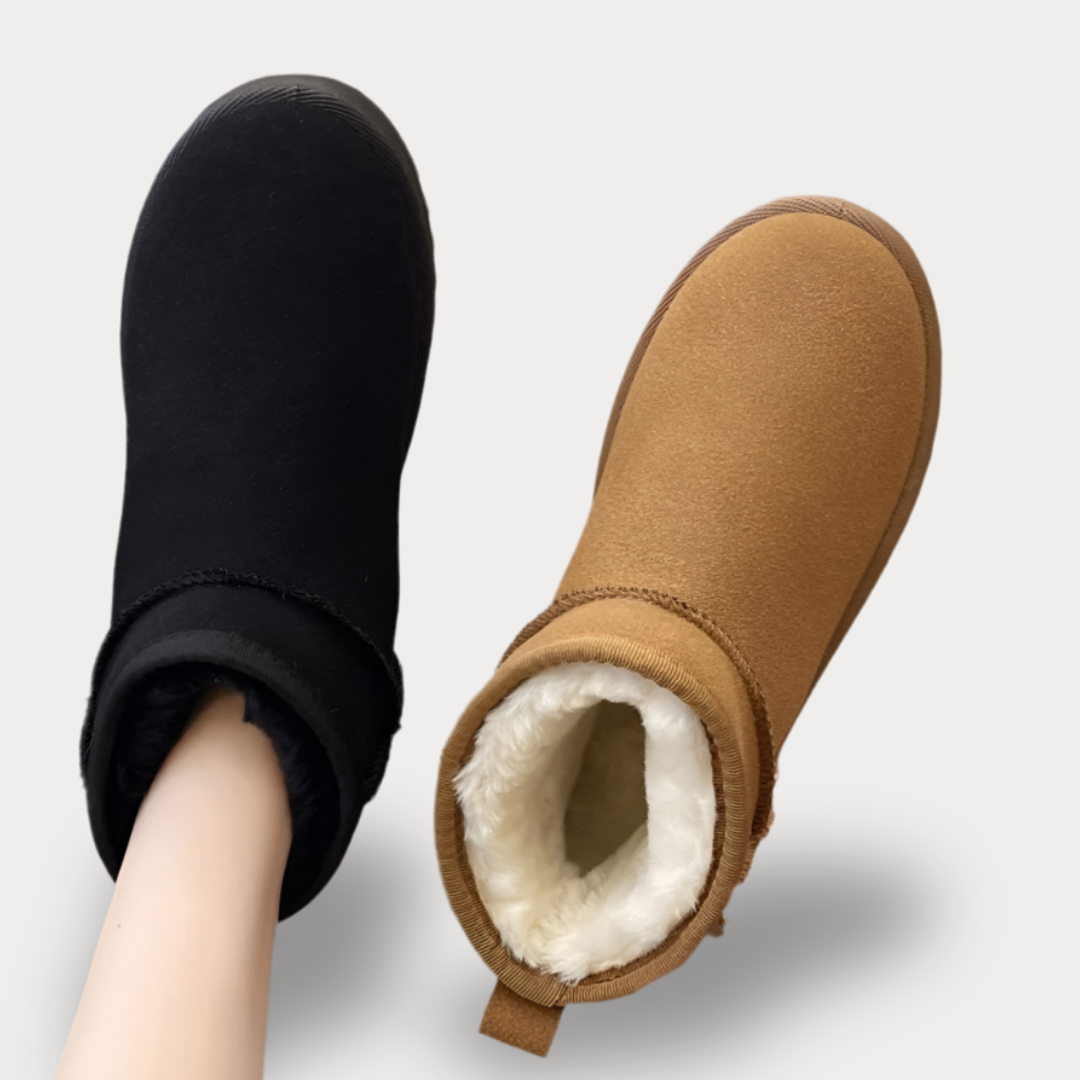 WARM PADDED WINTER ANKLE BOOTS - WINTER