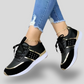 CHAUSSURES EN DAIM AVEC INSERTS DORÉS - GLOSS