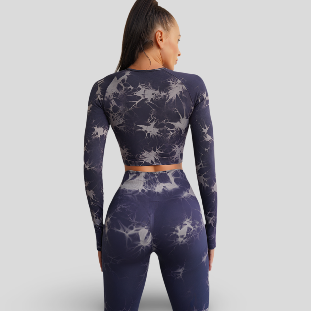 LONG SLEEVE YOGA TOP - CLOUD