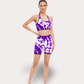 OUTFIT WITH SHORTS AND COLORFUL TOP - CRAZY