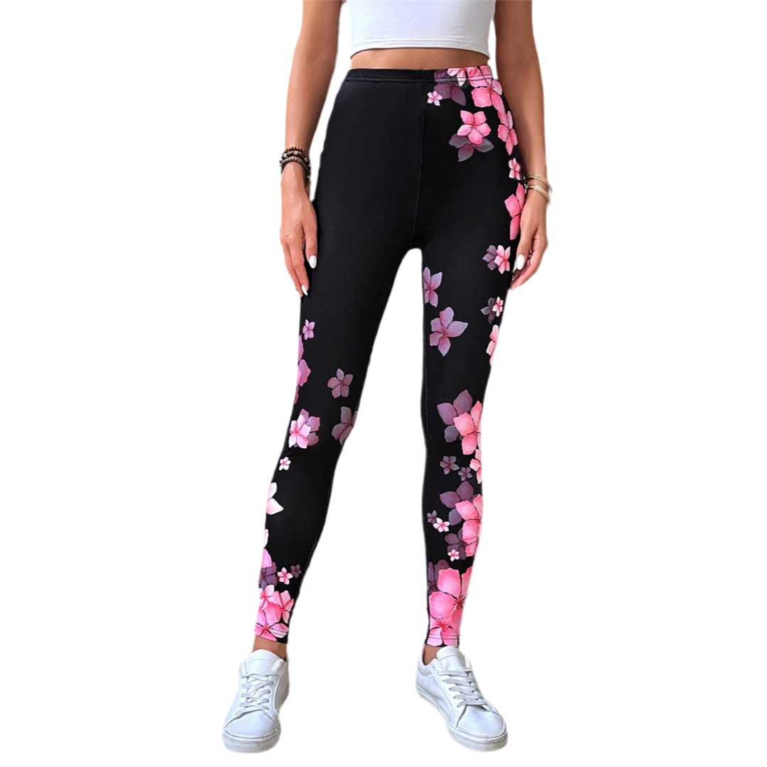 FLORAL PRINT LEGGINGS - FLOWER