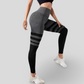 PUSH-UP EFFECT SPORTS LEGGINGS - STRIPE