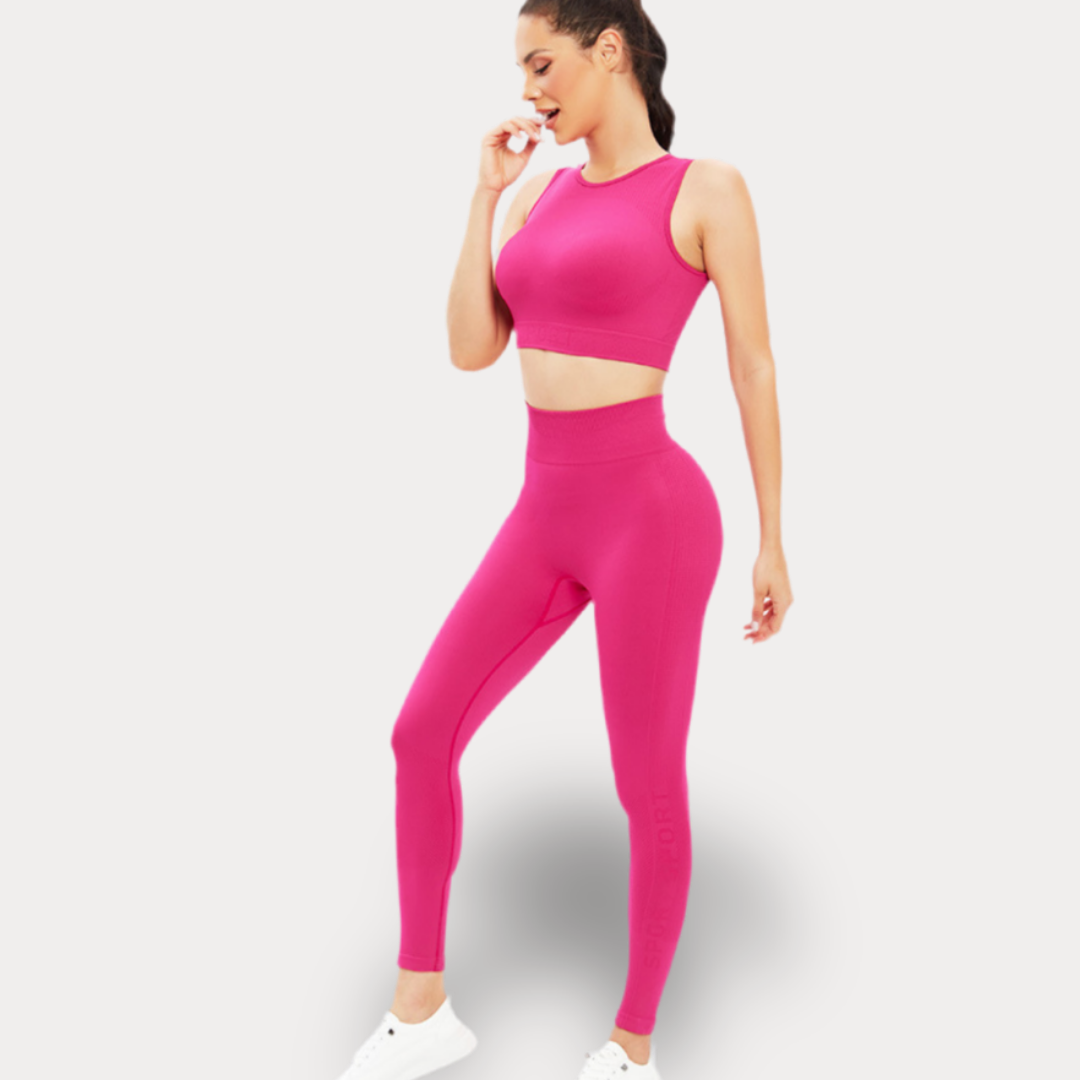 COMPLETE SET WITH LEGGINGS AND OPEN BACK TOP - SPORT
