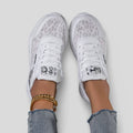 FASHION SNEAKERS WITH LEOPARD INSERTS - LEOPARD