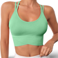 CROP TOP WITH THIN STRAPS AND U-NECKLINE - MODERN