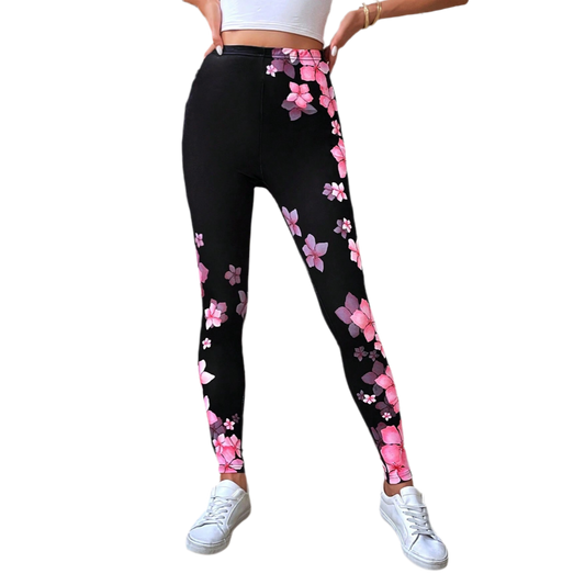 FLORAL PRINT LEGGINGS - FLOWER