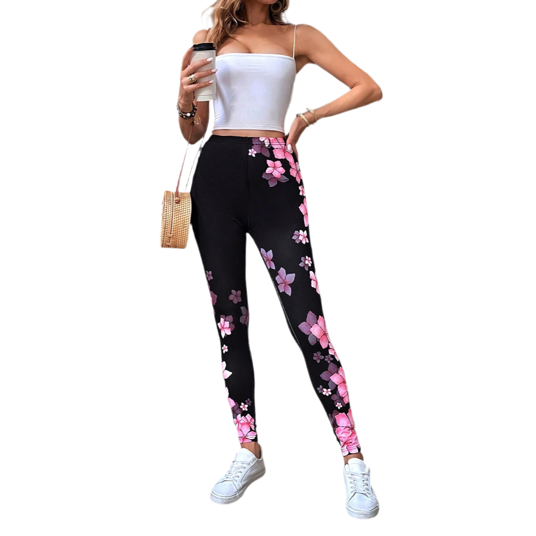 FLORAL PRINT LEGGINGS - FLOWER