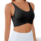 CROP TOP WITH THIN STRAPS AND U-NECKLINE - MODERN