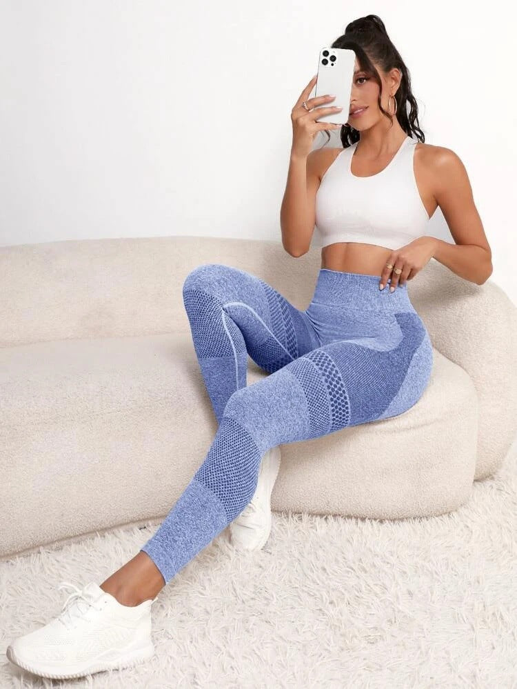 Basic - Leggings a vita alta sollevanti senza cuciture - UniX4U