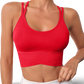 CROP TOP WITH THIN STRAPS AND U-NECKLINE - MODERN