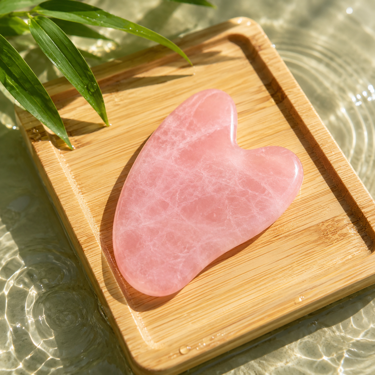 Rose quartz scraping facial massage stick rose quartz jade roller massager rose quartz facial massage guasha