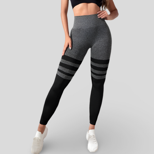 LEGGINGS DE SPORT À EFFET PUSH-UP - STRIPE