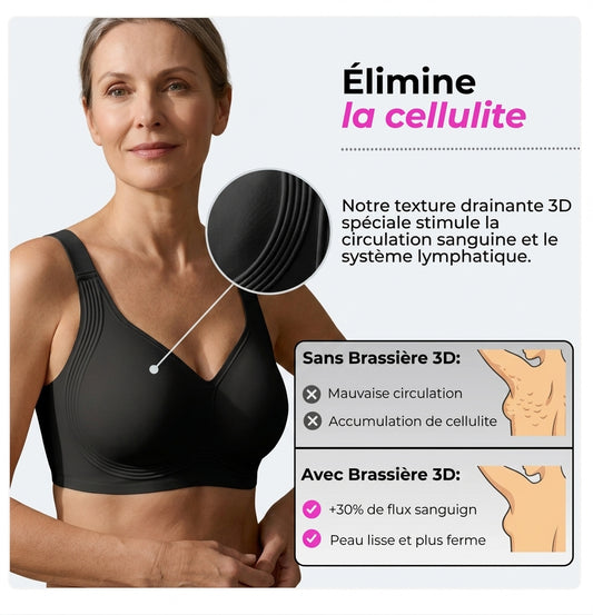 Soutien-Gorge avec texture 3D Confort Sans Armatures – Maintien Invisible et Effet Lissant