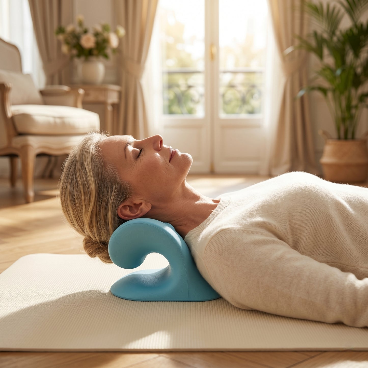 Oreiller de Traction Cervicale en "C" – Massage par Acupression