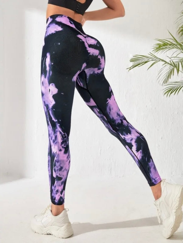 Sketches - Leggings sportivi con schizzi di colore moderni - UniX4U