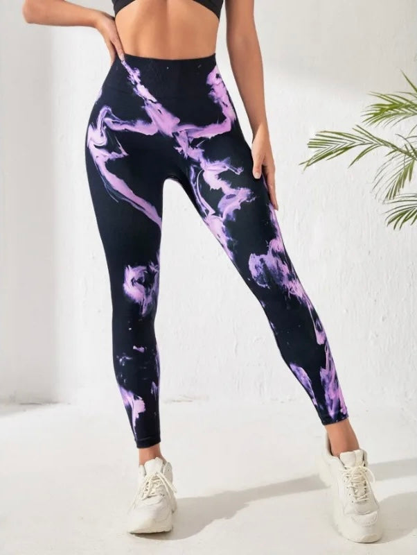 Sketches - Leggings sportivi con schizzi di colore moderni - UniX4U