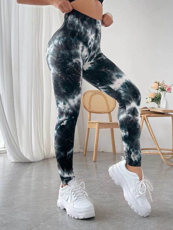 Storm - Leggings con fulmini di colore sportivi moderni - UniX4U