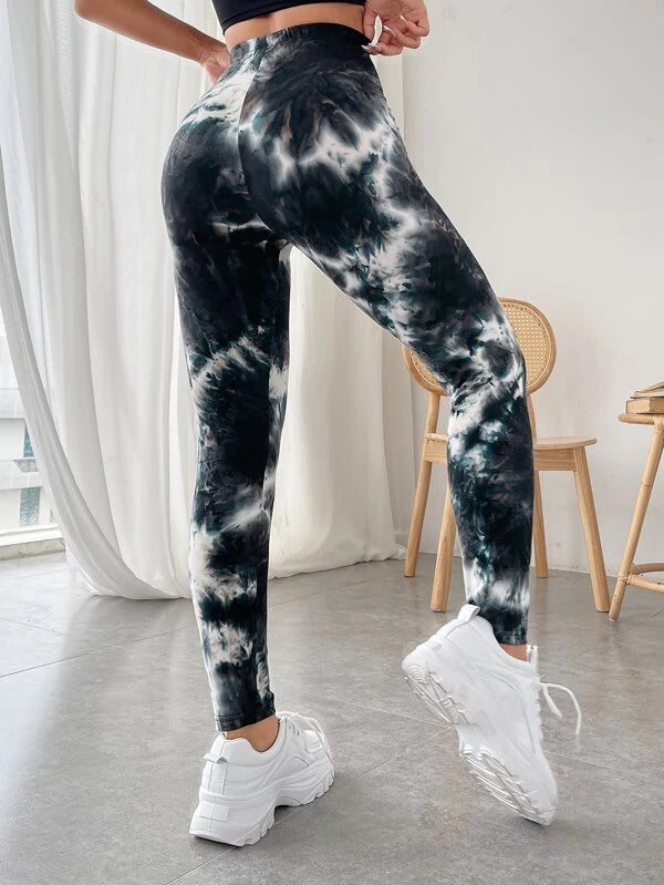 Storm - Leggings con fulmini di colore sportivi moderni - UniX4U