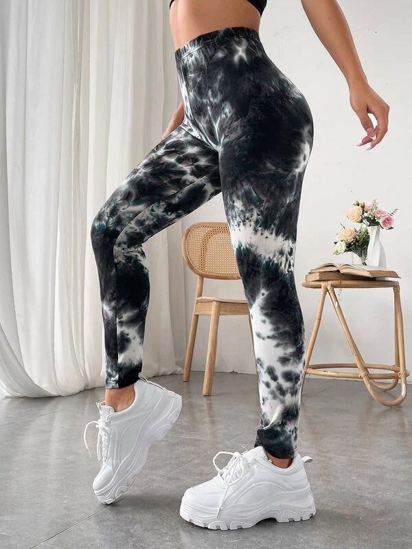 Storm - Leggings con fulmini di colore sportivi moderni - UniX4U