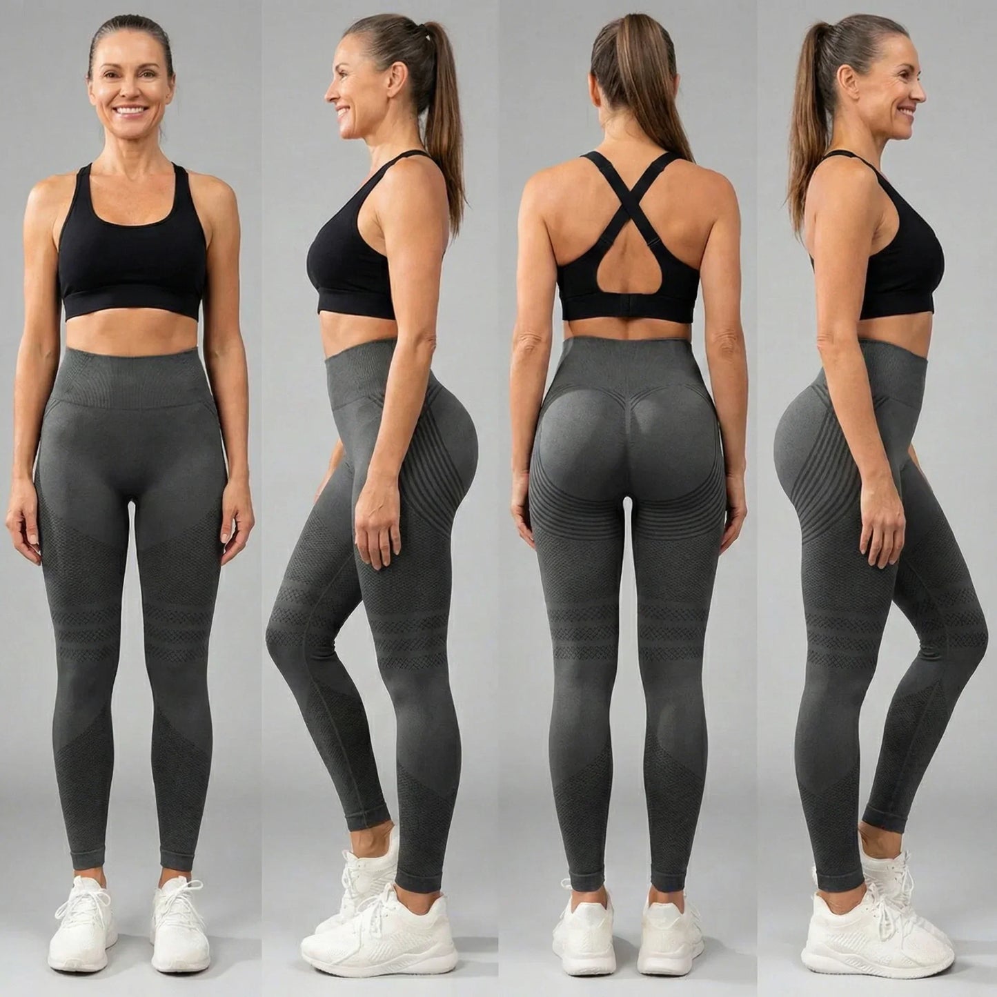 Leggings anti-cellulite à compression 3D
