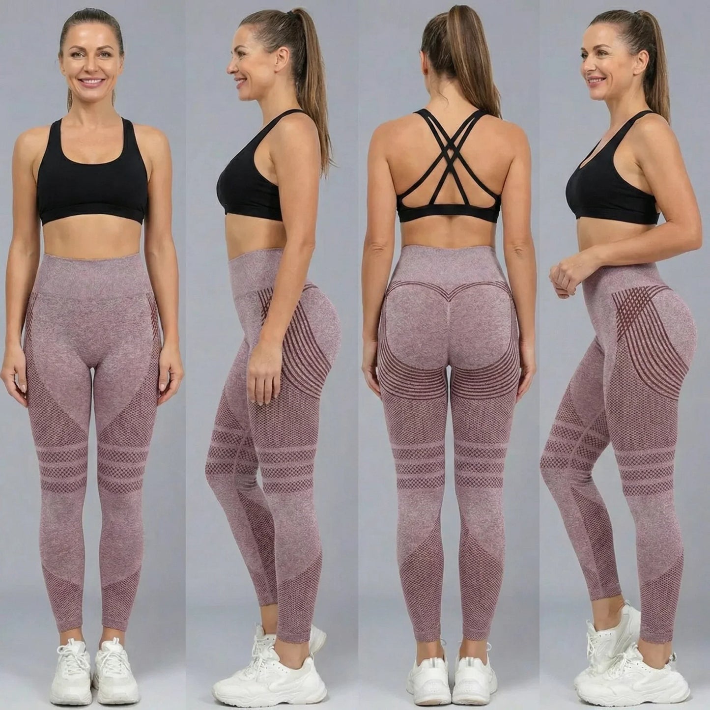 Leggings anti-cellulite à compression 3D