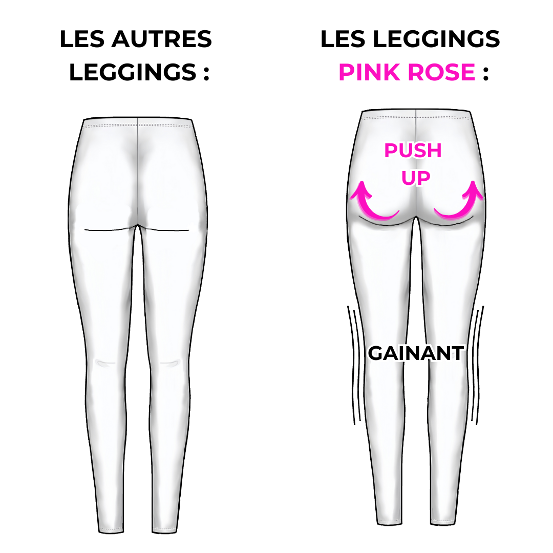 Pure Basic - Legging push up aux couleurs sportives intenses