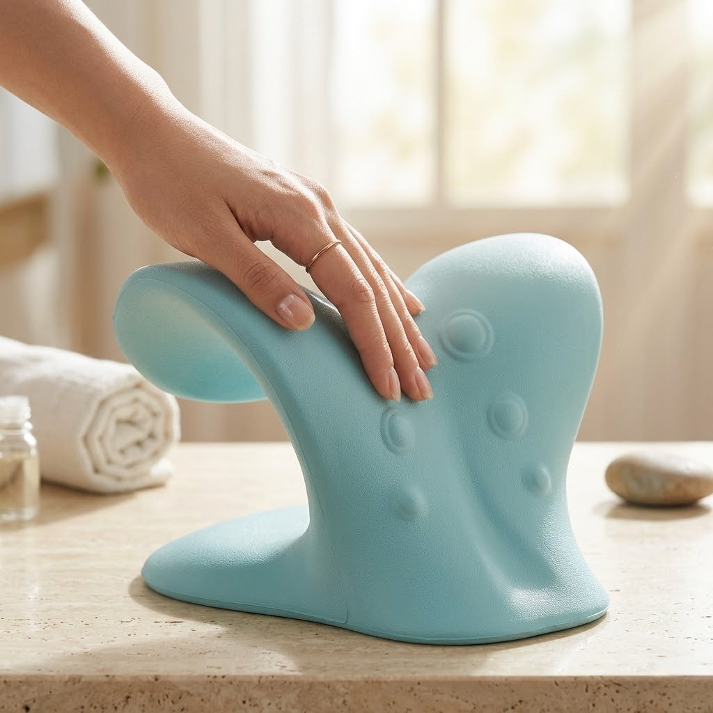 Oreiller de Traction Cervicale en "C" – Massage par Acupression