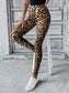 HIGH-WAISTED LEOPARD PRINT LEGGINGS - LEOPARD