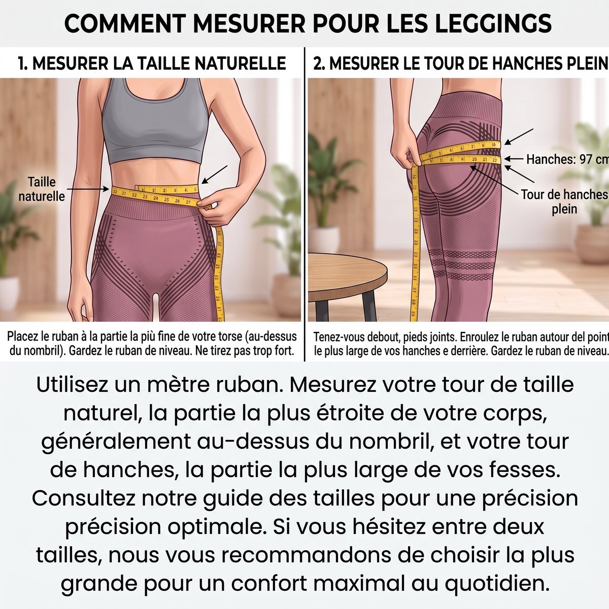 Comment mesurer son tour de taille et de hanches pour choisir sa taille