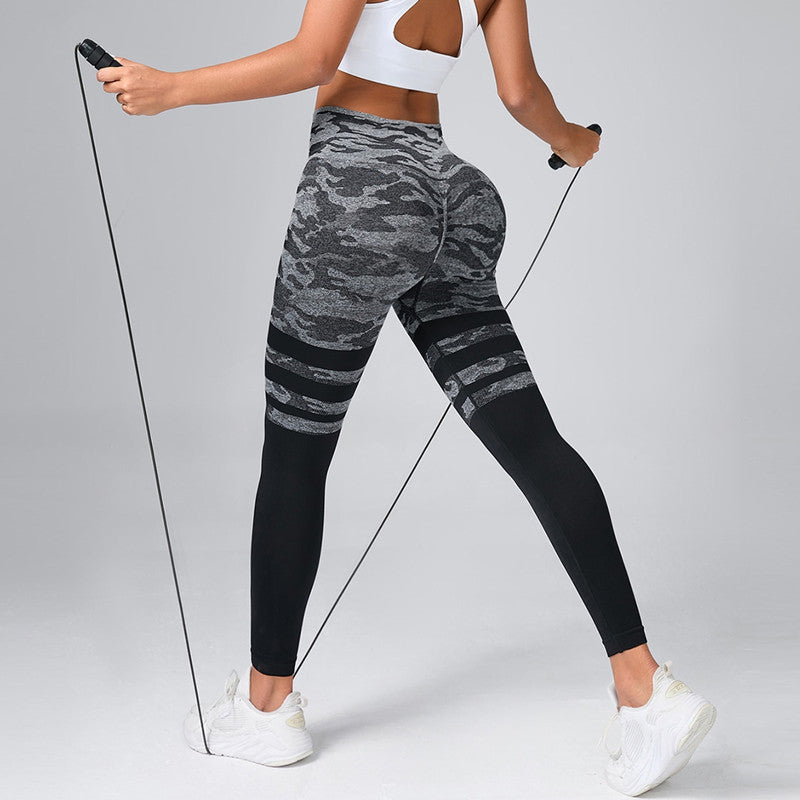 Stripe - Leggings sportivi con effetto pesca - UniX4U