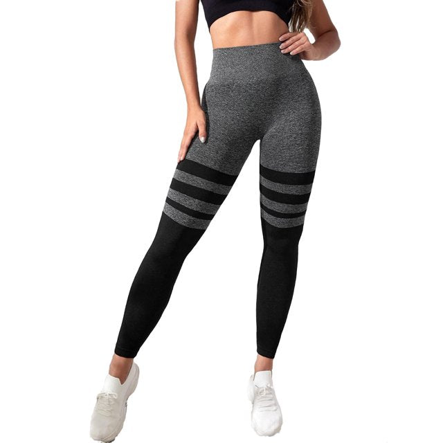 Stripe - Leggings sportivi con effetto pesca - UniX4U